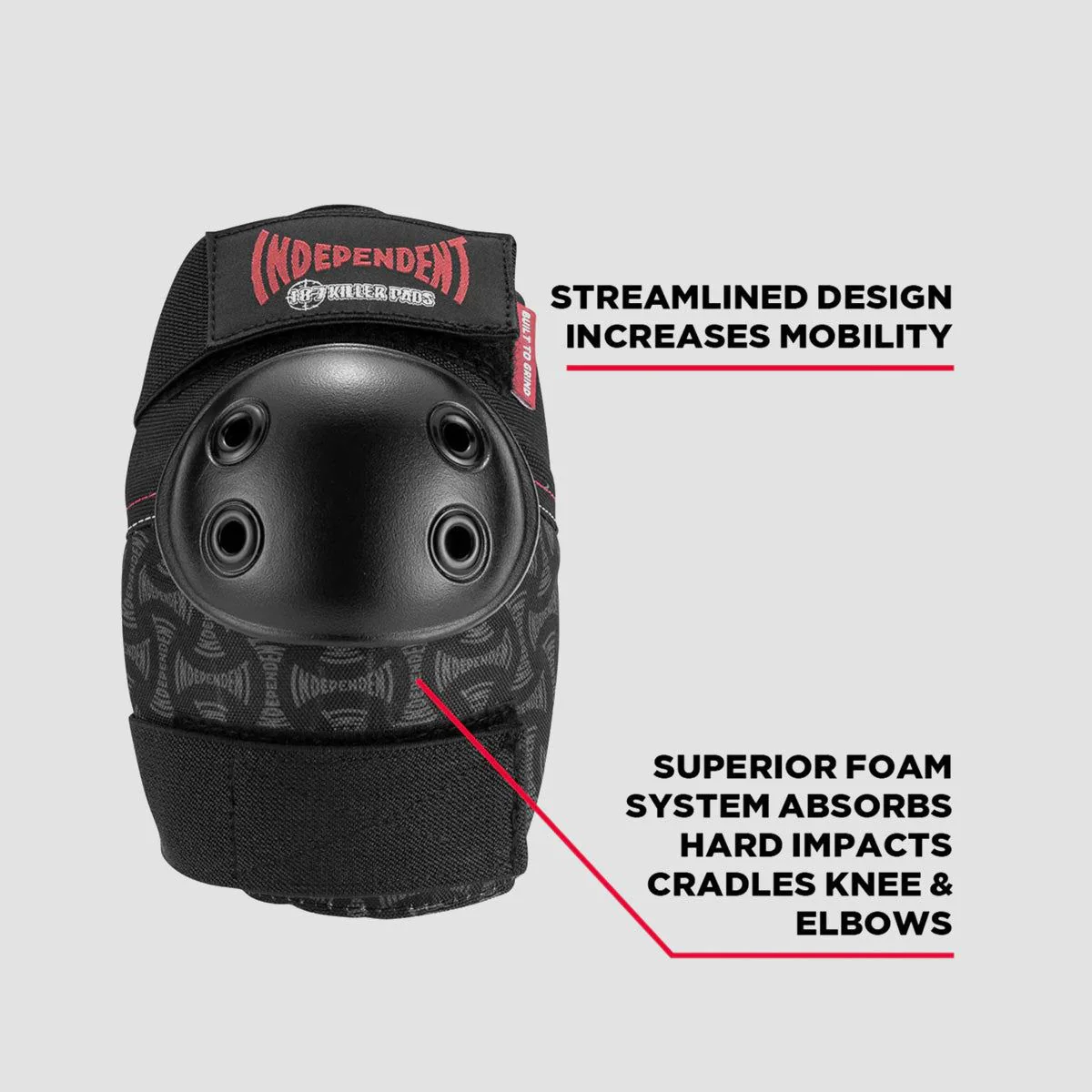 187 Killer X Independent Combo Pack Knee & Elbow Pads Black - Image 3