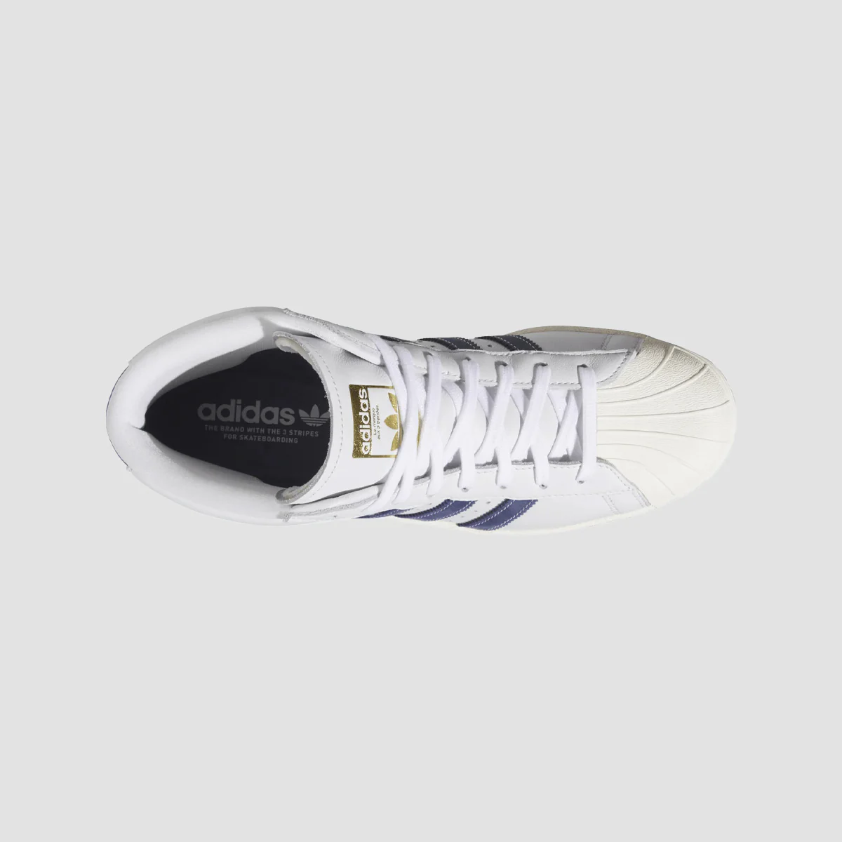 adidas Pro Model 80S Adv Mid Top Shoes - Crystal White/Muted Purple/Off White - Image 2