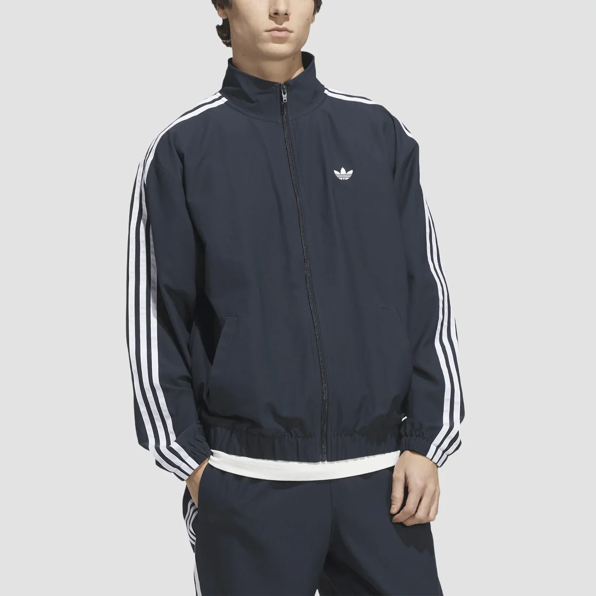 adidas Skateboarding Superfire Track Jacket Aurora Ink/White