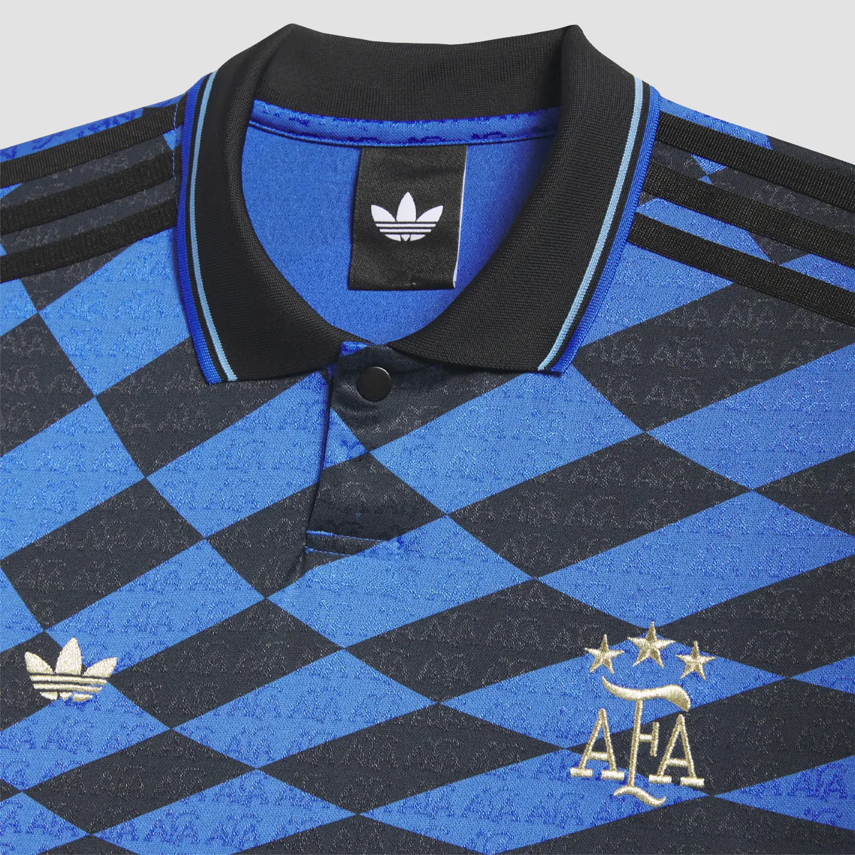 adidas X Thrasher X AFA Argentina Football Jersey T-Shirt Black/Blue - Image 2