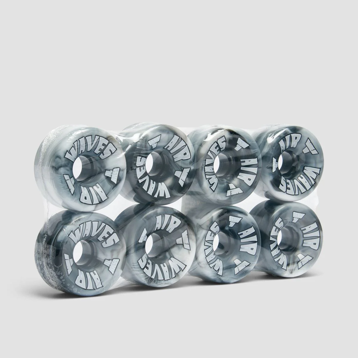 Air Waves USA 78a Quad Wheels x8 Black/White Swirl - Image 2