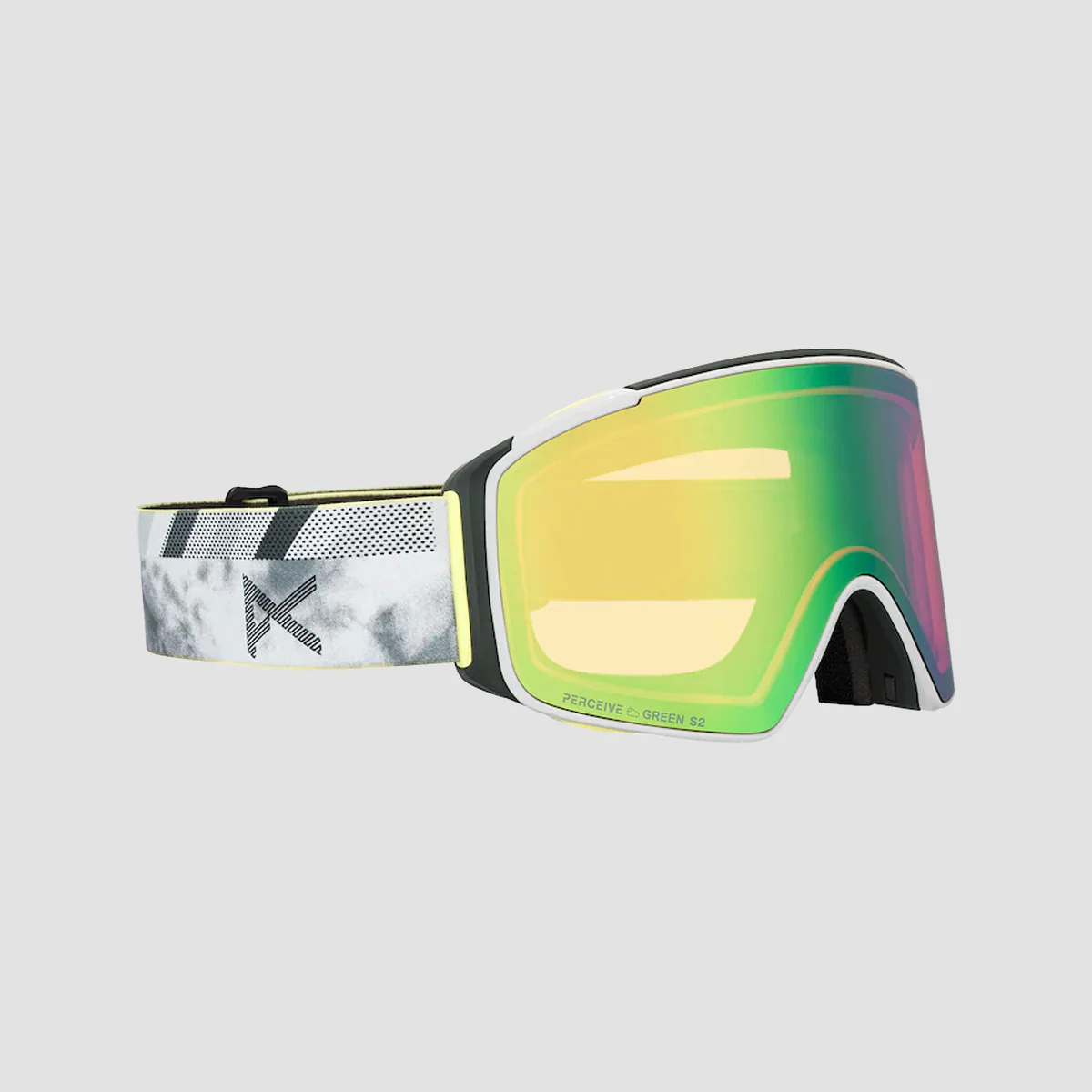 Anon M4S Cylindrical Snow Goggles Tilt Shift/Perceive Variable Green + Bonus Lens Perceive Cloudy Pink + MFI Face Mask - Image 2