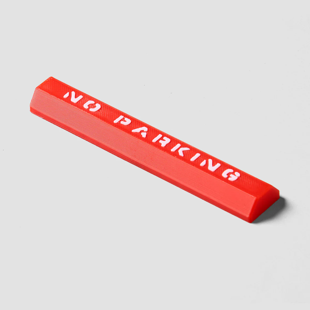 Artizan Fridge Magnet - No Parking Curb Red