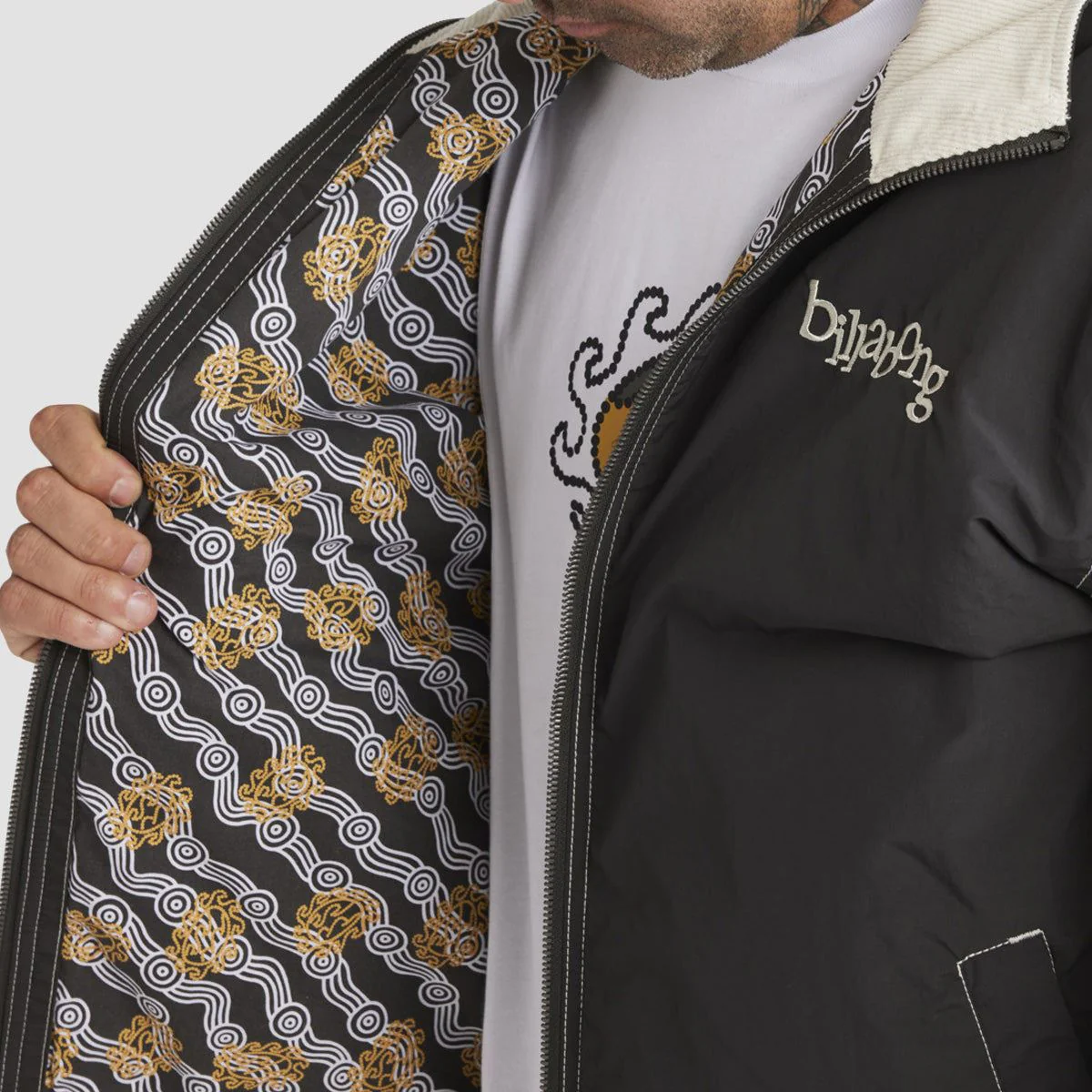 Billabong Otis Sunny Jacket Off Black - Image 3