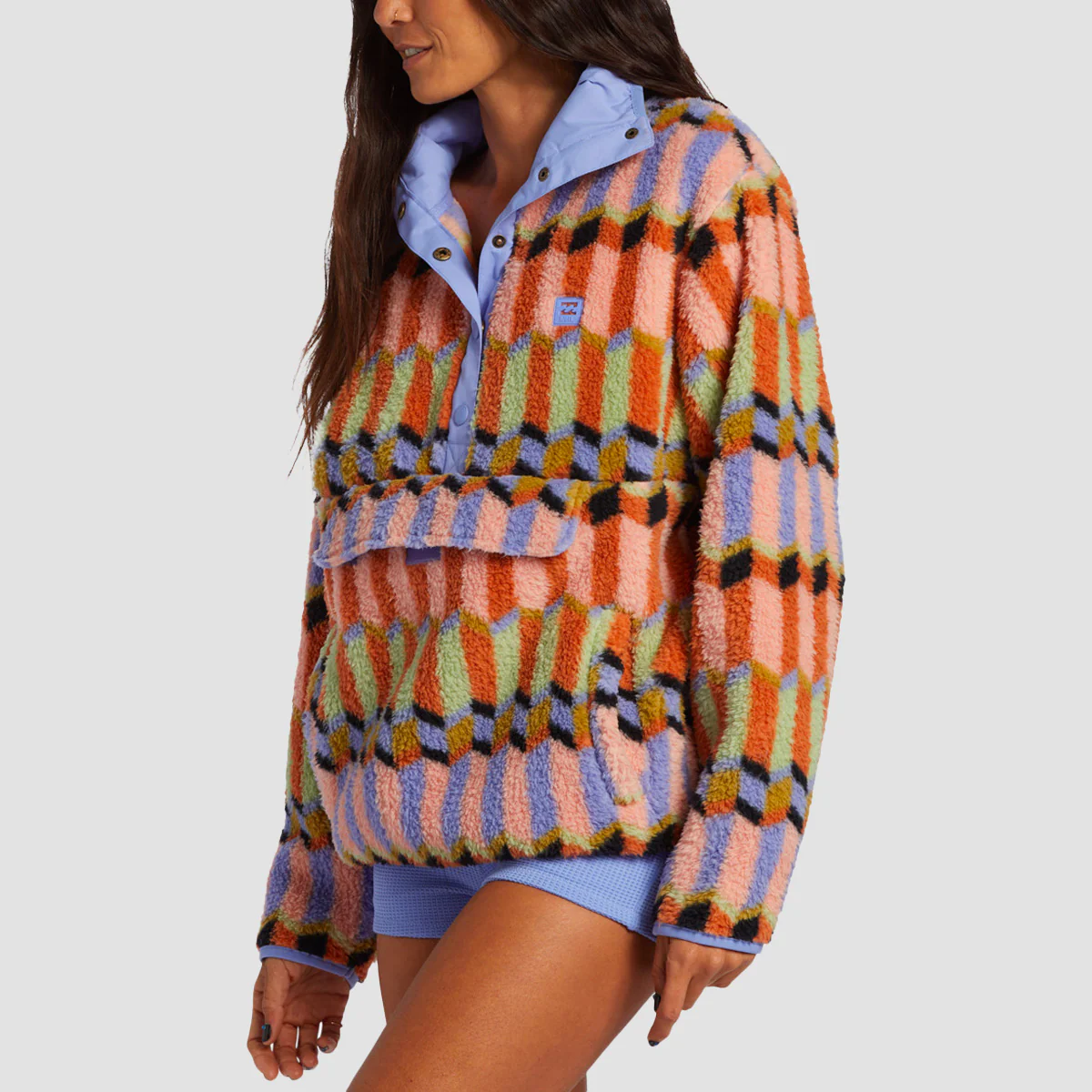 Billabong Switchback Pullover Mock Neck Sweatshirt Multi - Image 2