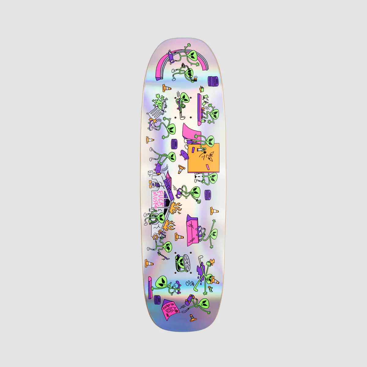 Blast Skates Alien Demo Holooraphic Foil Skateboard Deck - 9.25"