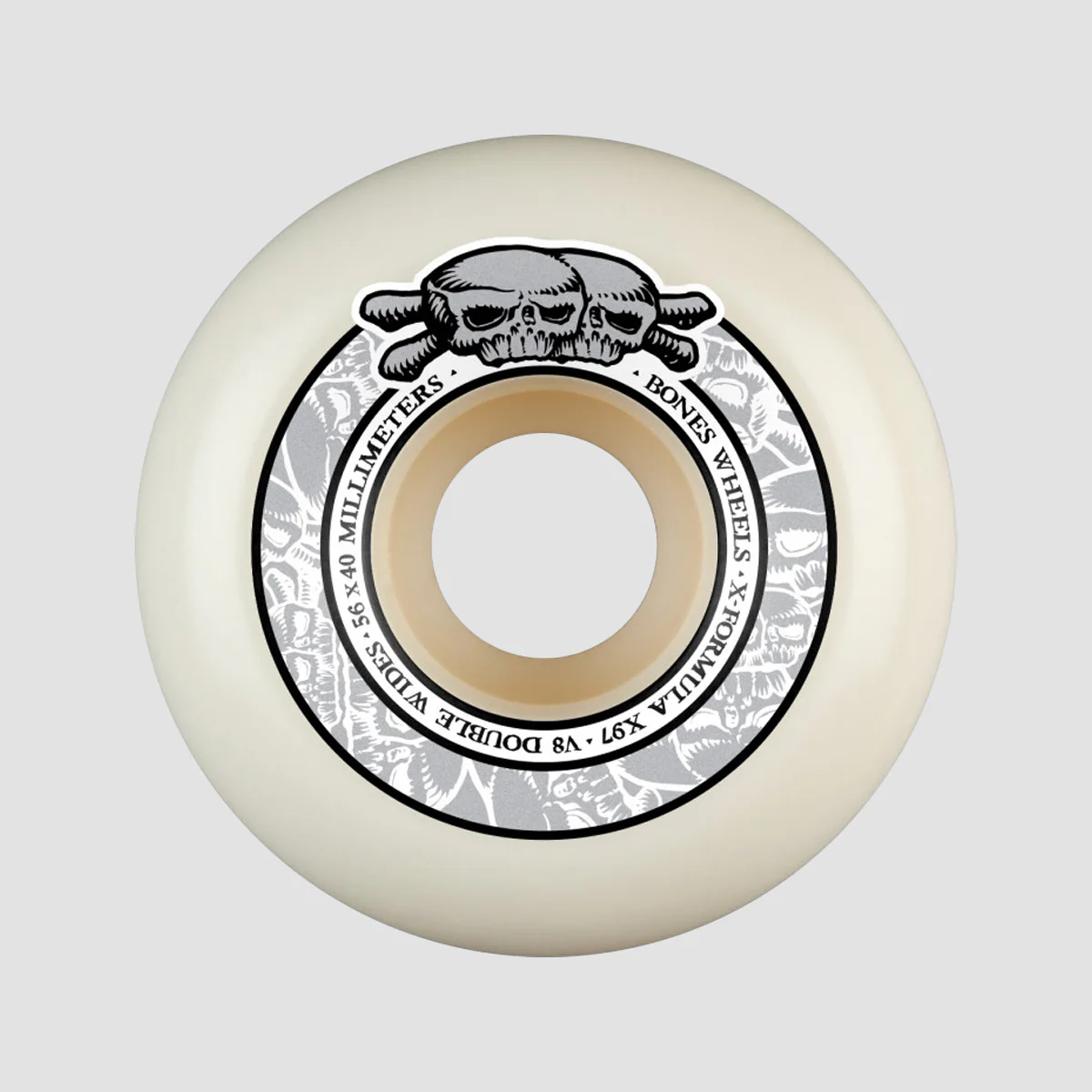 Bones X-Formula Double Wides V8 97A Skateboard Wheels Natural 56mm