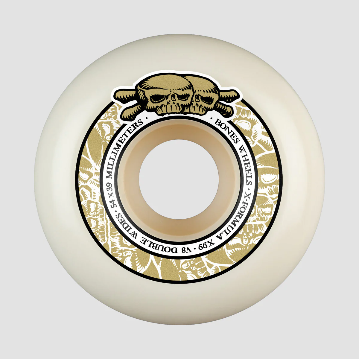 Bones X-Formula Double Wides V8 99A Skateboard Wheels Natural 54mm