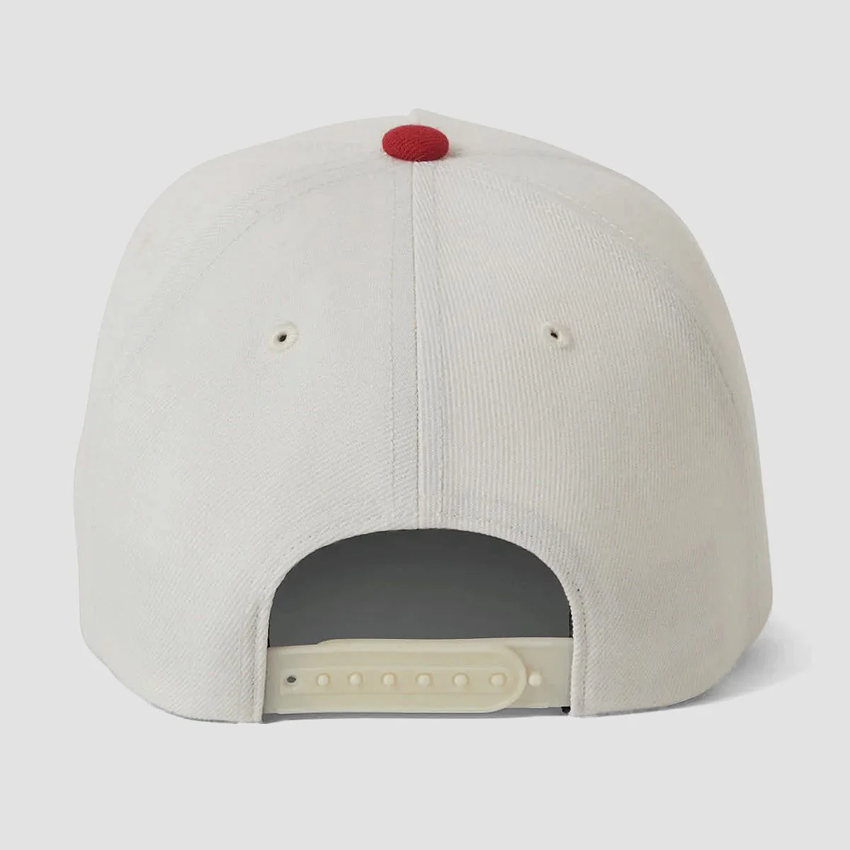 Brixton Crest C MP Snapback Cap Off White/Adrenaline Rush - Image 2