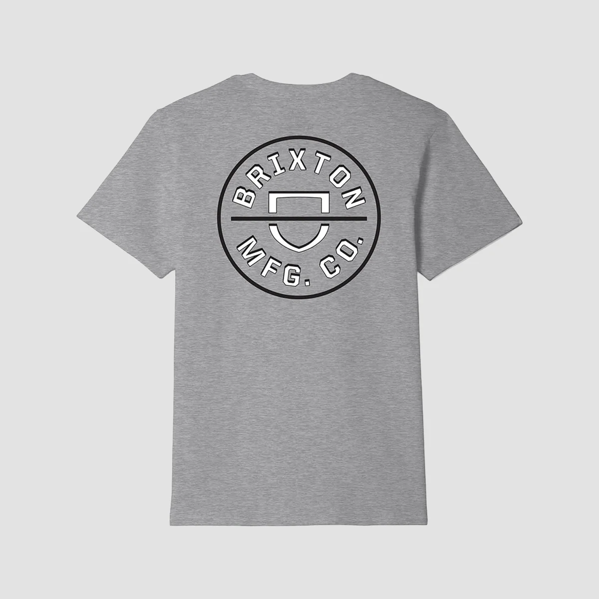 Brixton Crest II T-Shirt Heather/White/Black