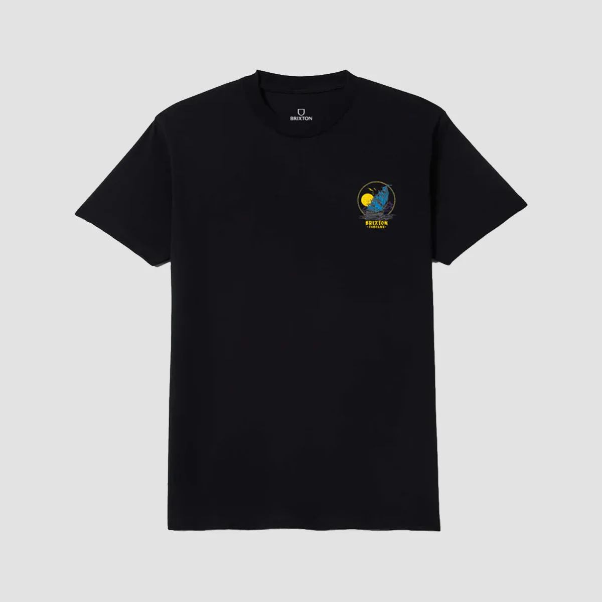Brixton High Seas T-Shirt Black - Image 2