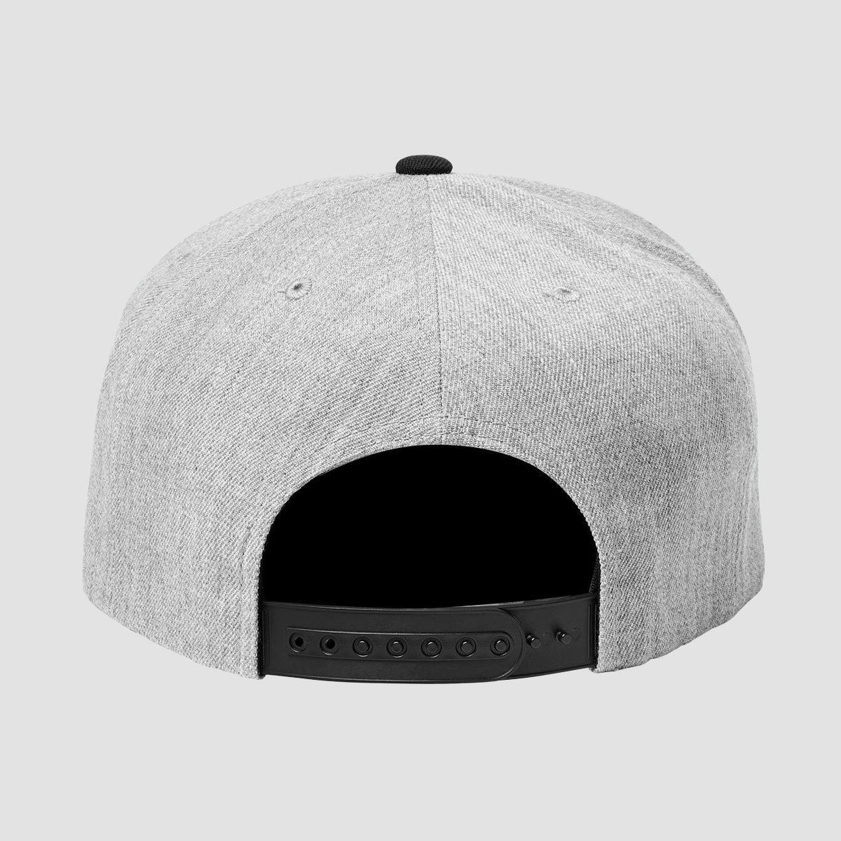 Brixton Oath III Snapback Cap Light Heather Grey/Black - Image 2