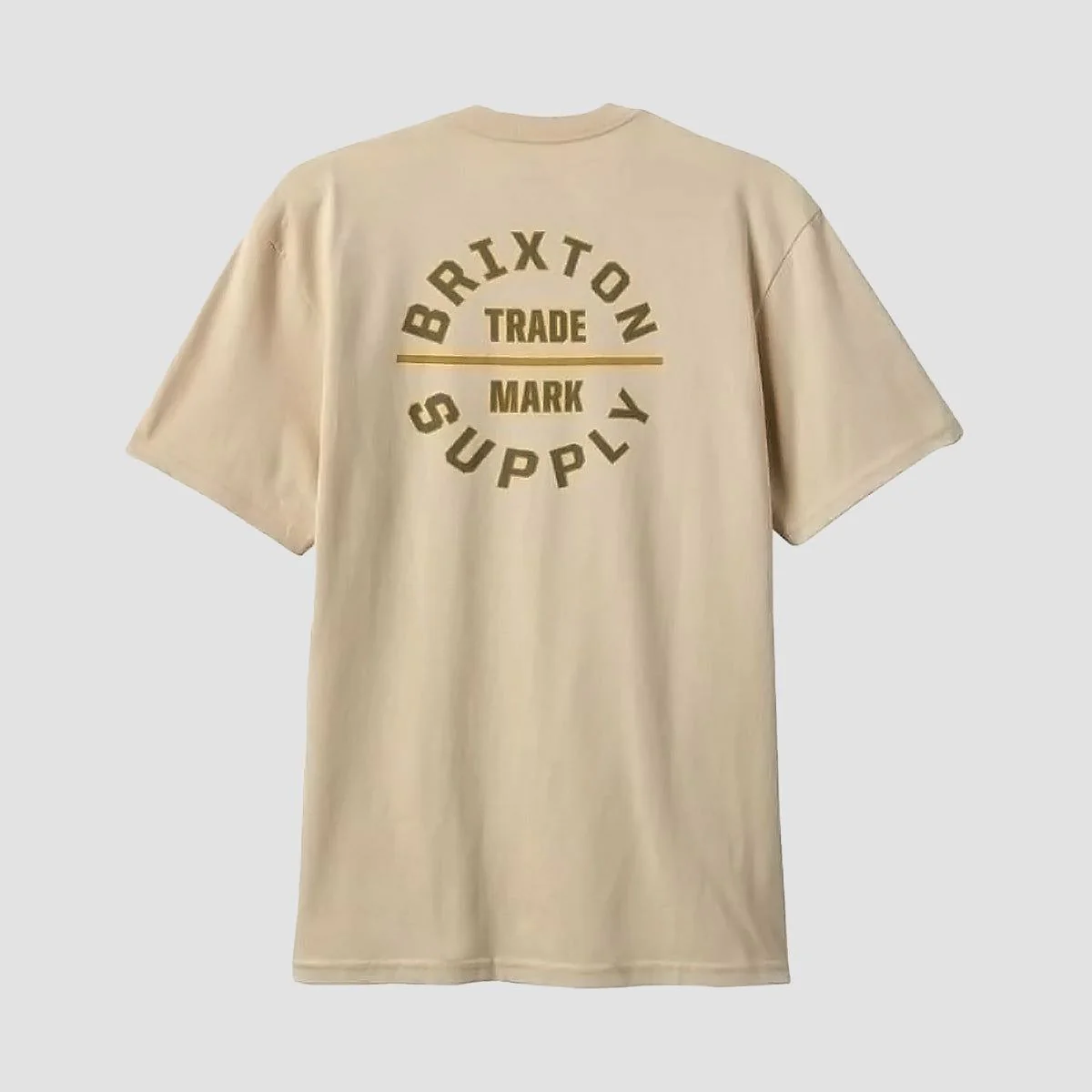 Brixton Oath V T-Shirt Cream/Grey/Mustard - Image 2