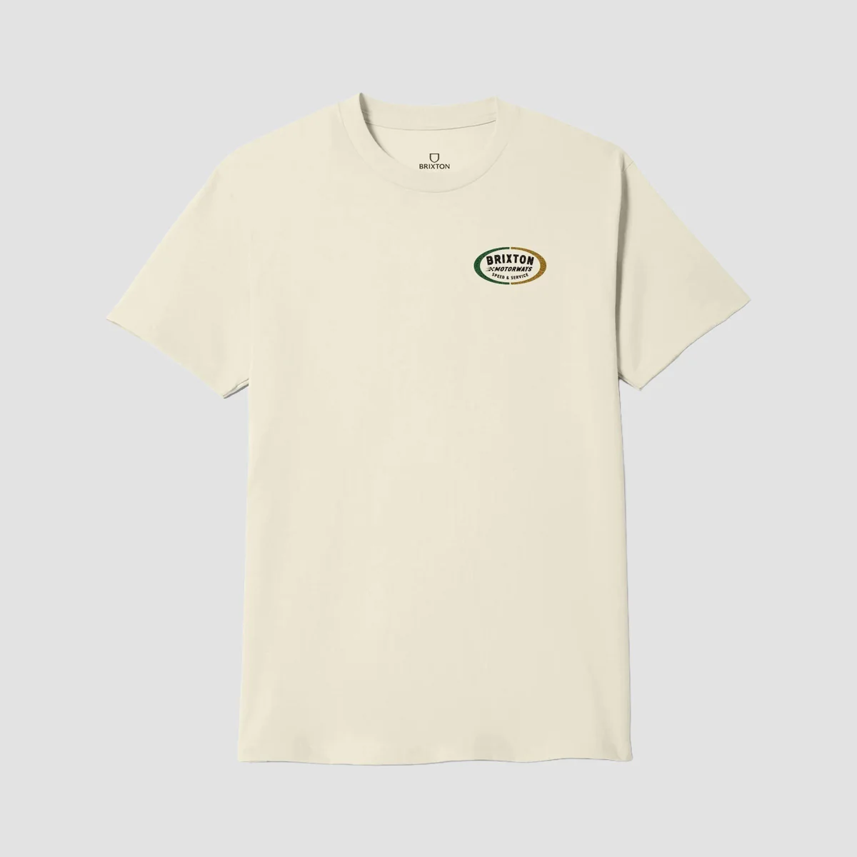 Brixton Rhett T-Shirt Cream - Image 2