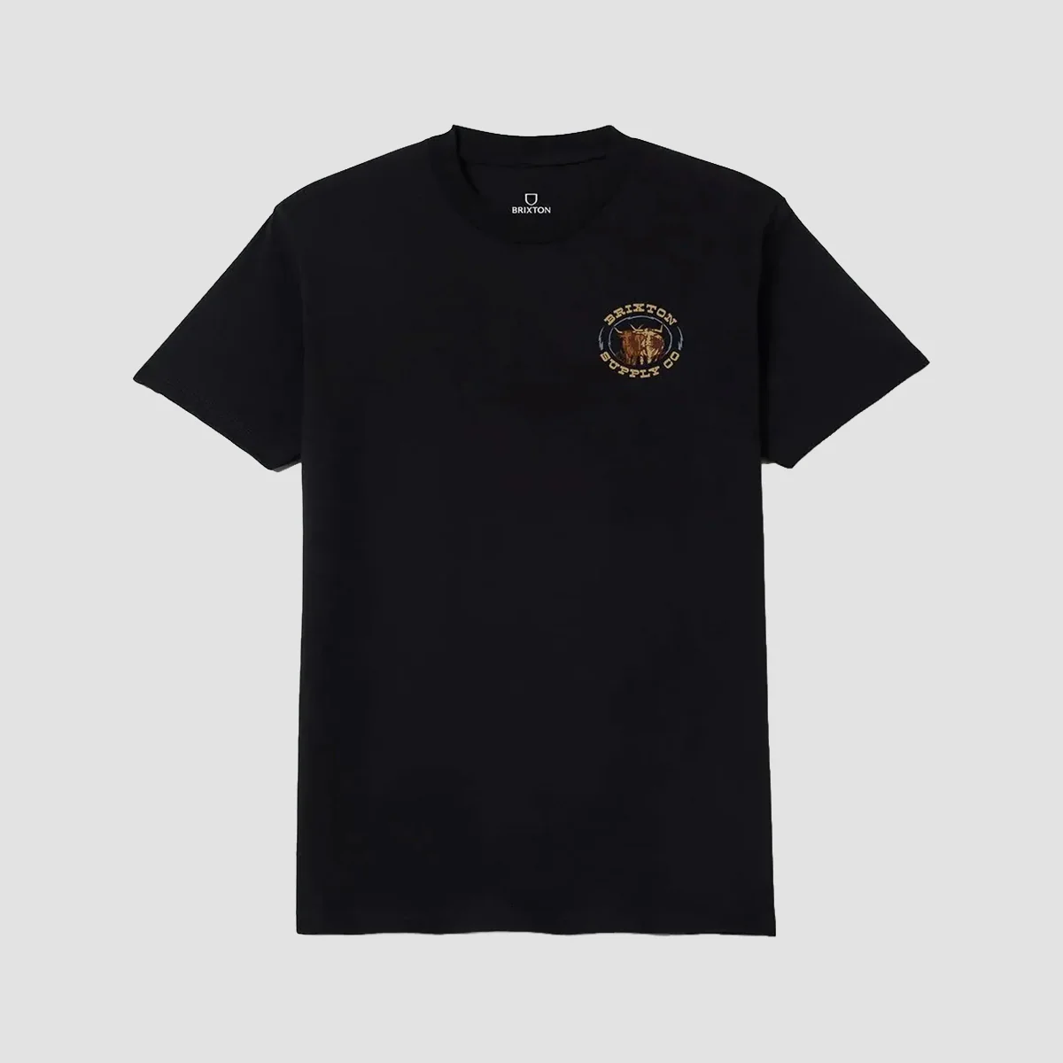 Brixton Steele T-Shirt Black - Image 2