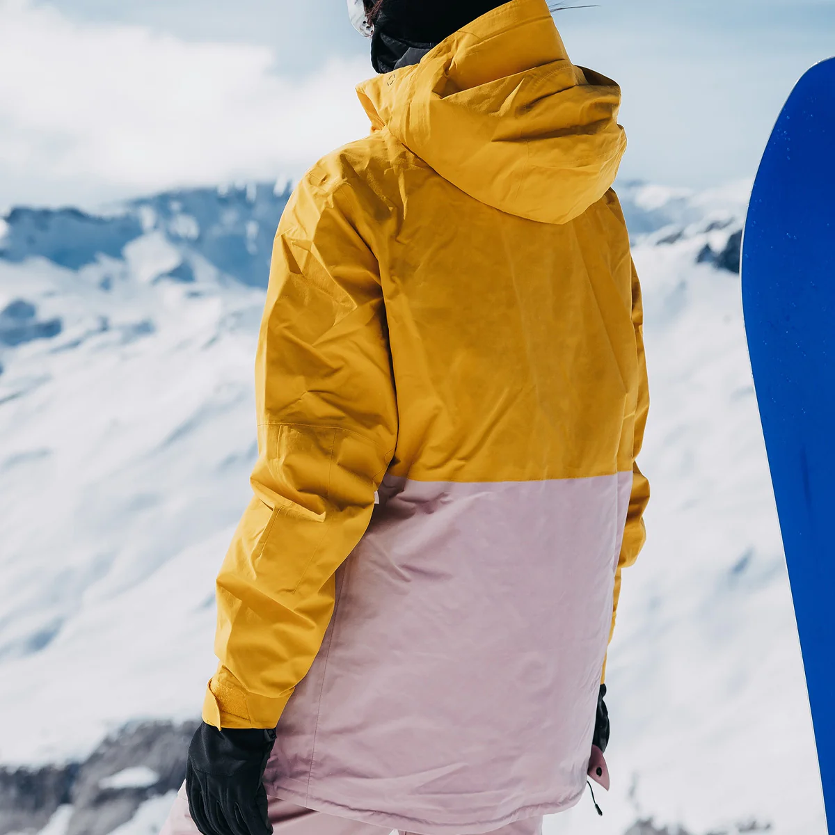 Burton [ak] Kimmy GORE-TEX 2L Pullover Snow Jacket Goldenrod/Shadow Pink - Womens - Image 5