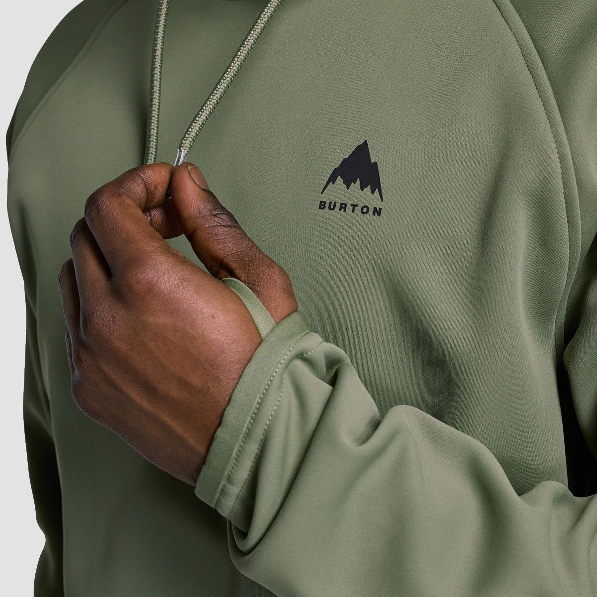 Burton Crown Weatherproof Snow Pullover Fleece Forest Moss - Image 3