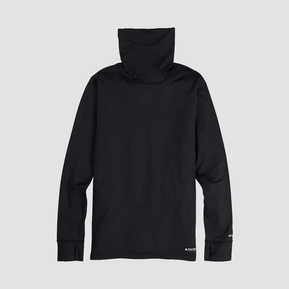 Burton Midweight Base Layer Long Neck Longsleeve T-Shirt True Black - Image 3