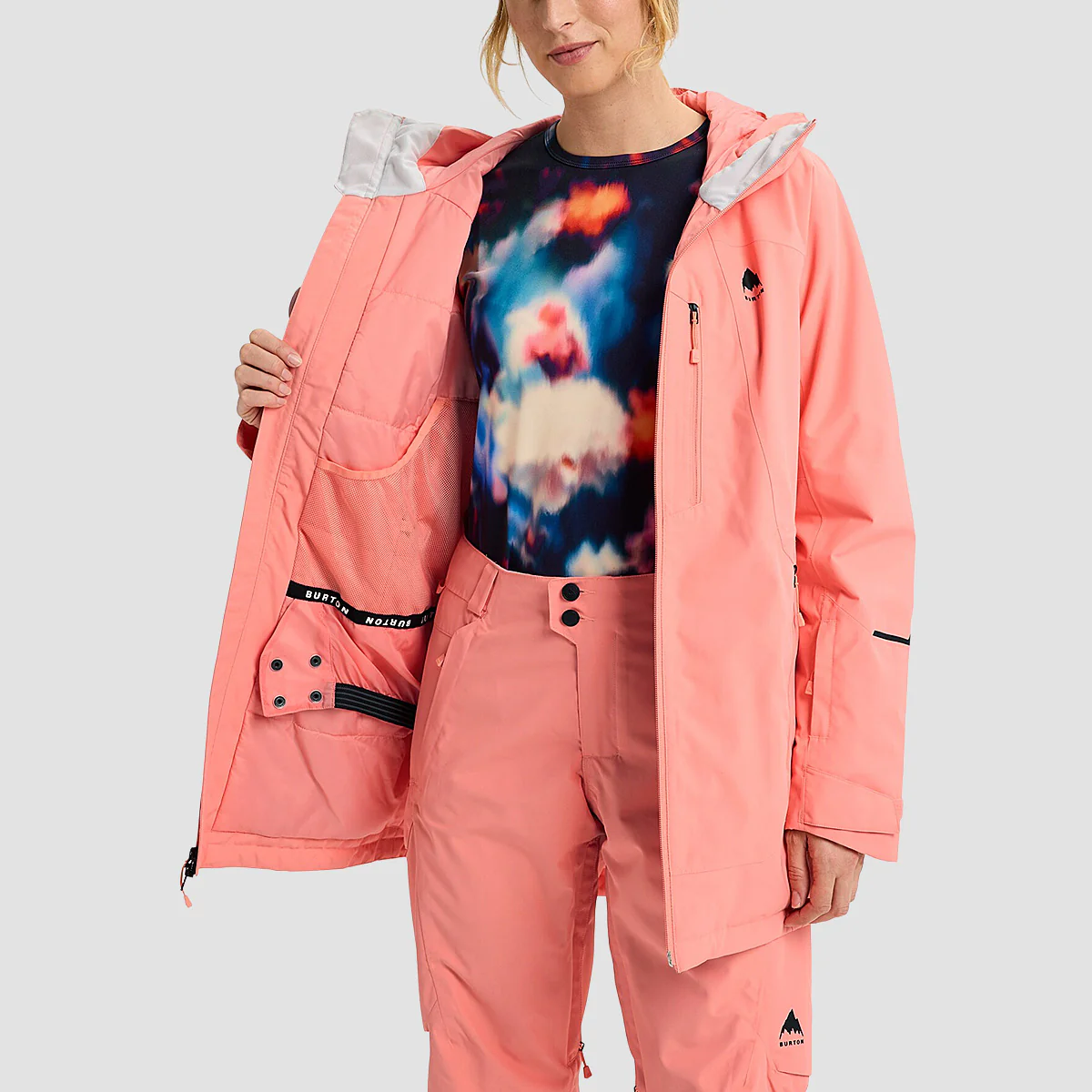 Burton Reserve 2L Insulated Snow Jacket Sunrise Coral - Womens - Image 2