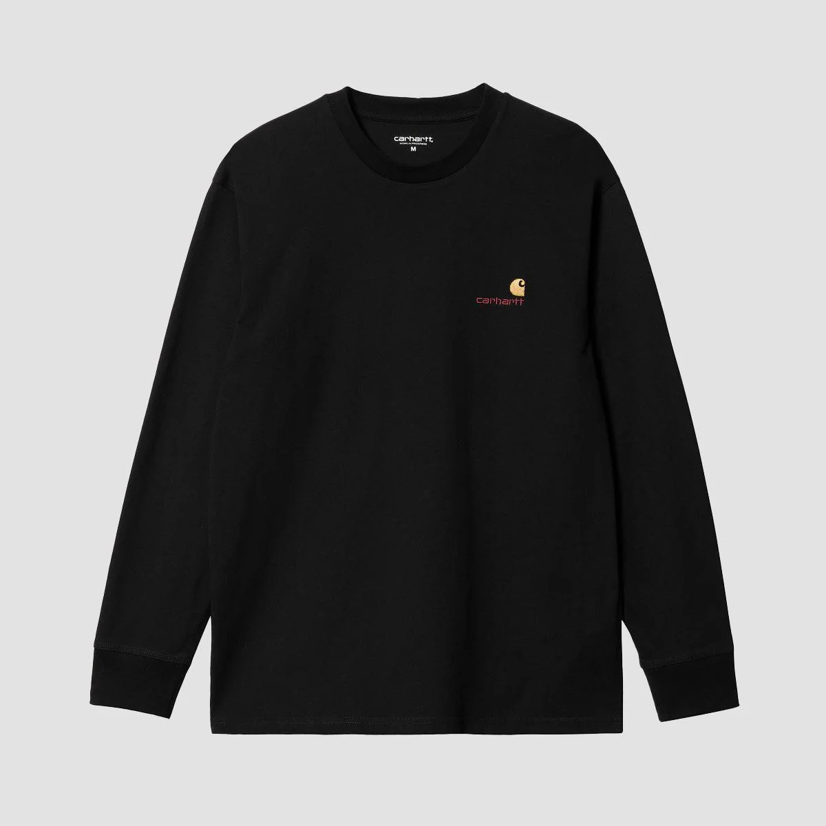 Carhartt WIP American Script Longsleeve T-Shirt Black - Image 2