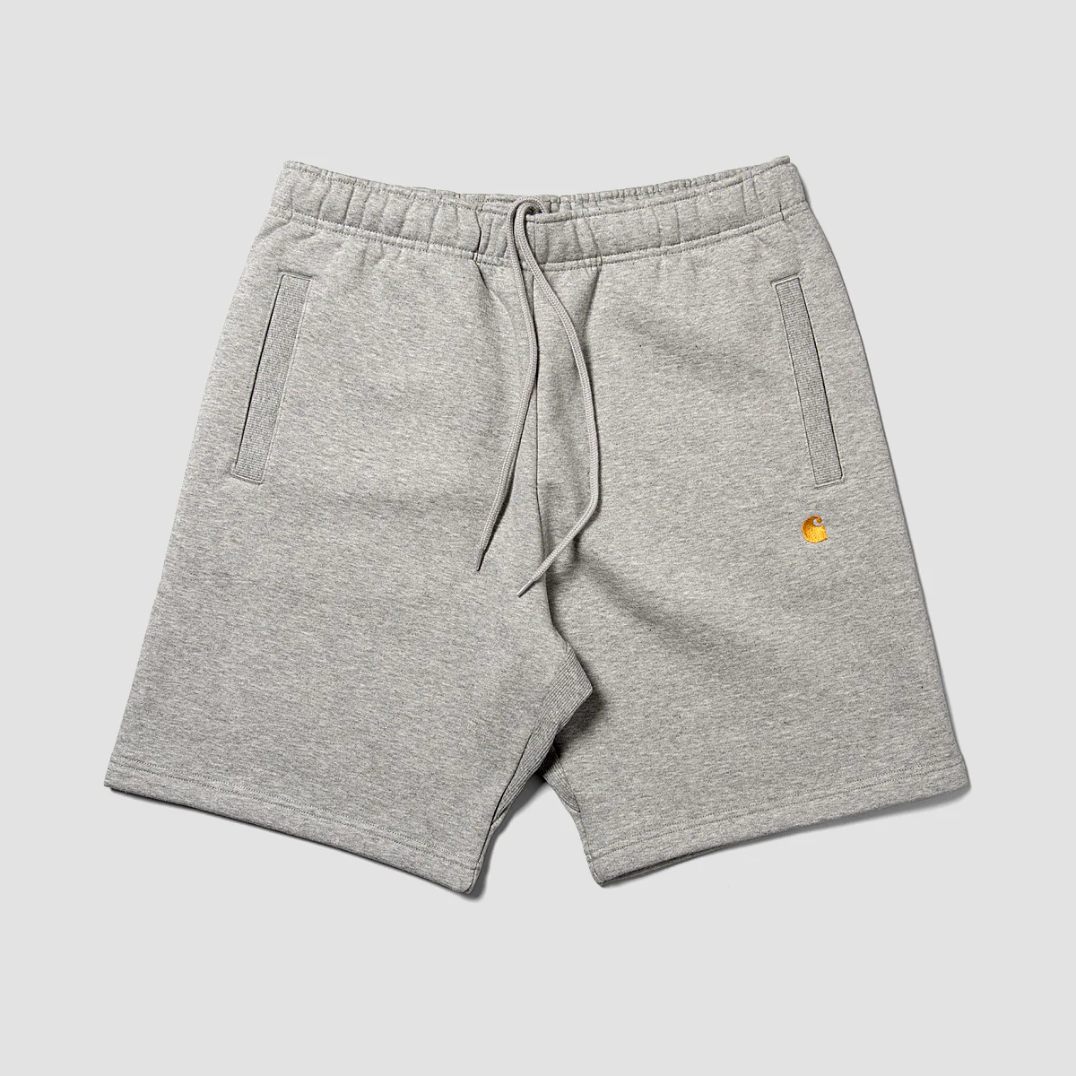 Carhartt WIP Chase Sweat Shorts Grey Heather/Gold