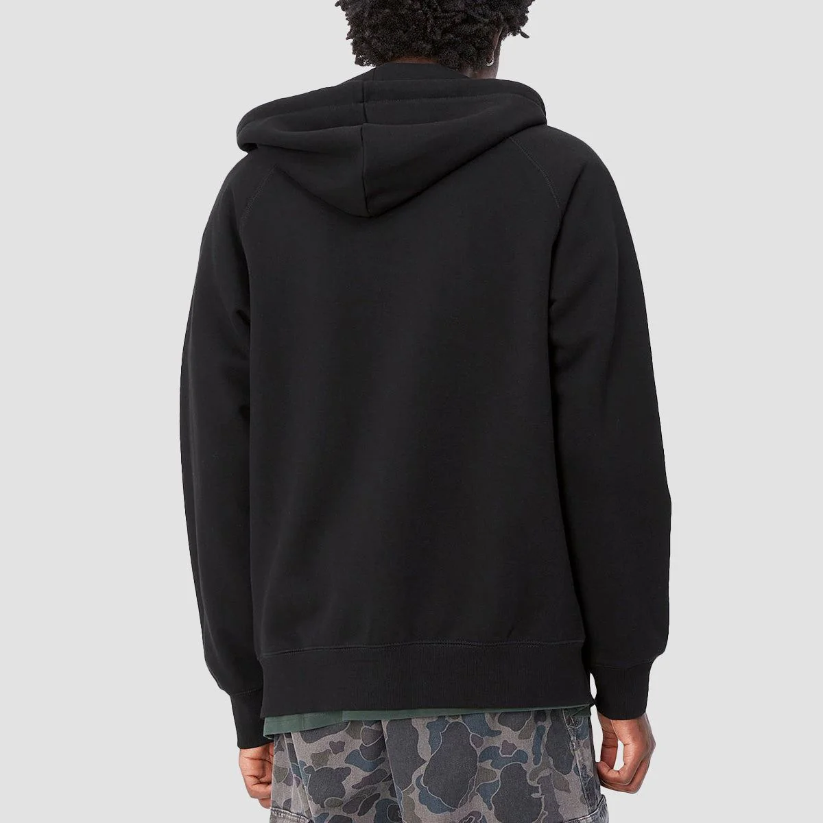 Carhartt WIP Chase Zip Hoodie Black/Gold - Image 3