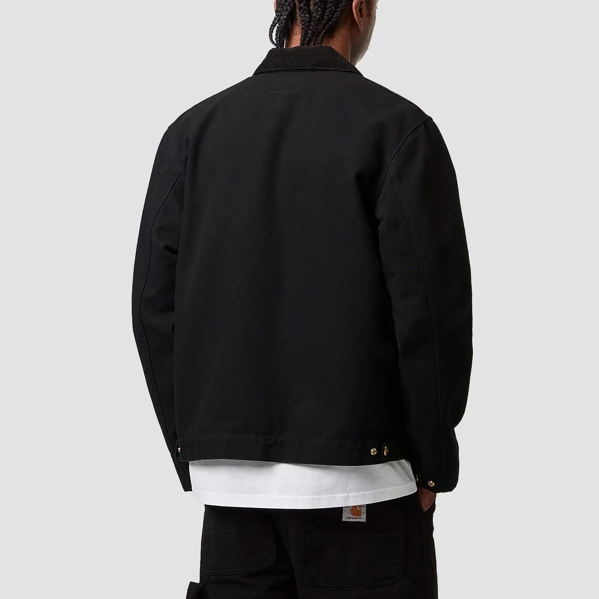 Carhartt WIP Detroit Jacket Black/Black Rinsed - Image 2