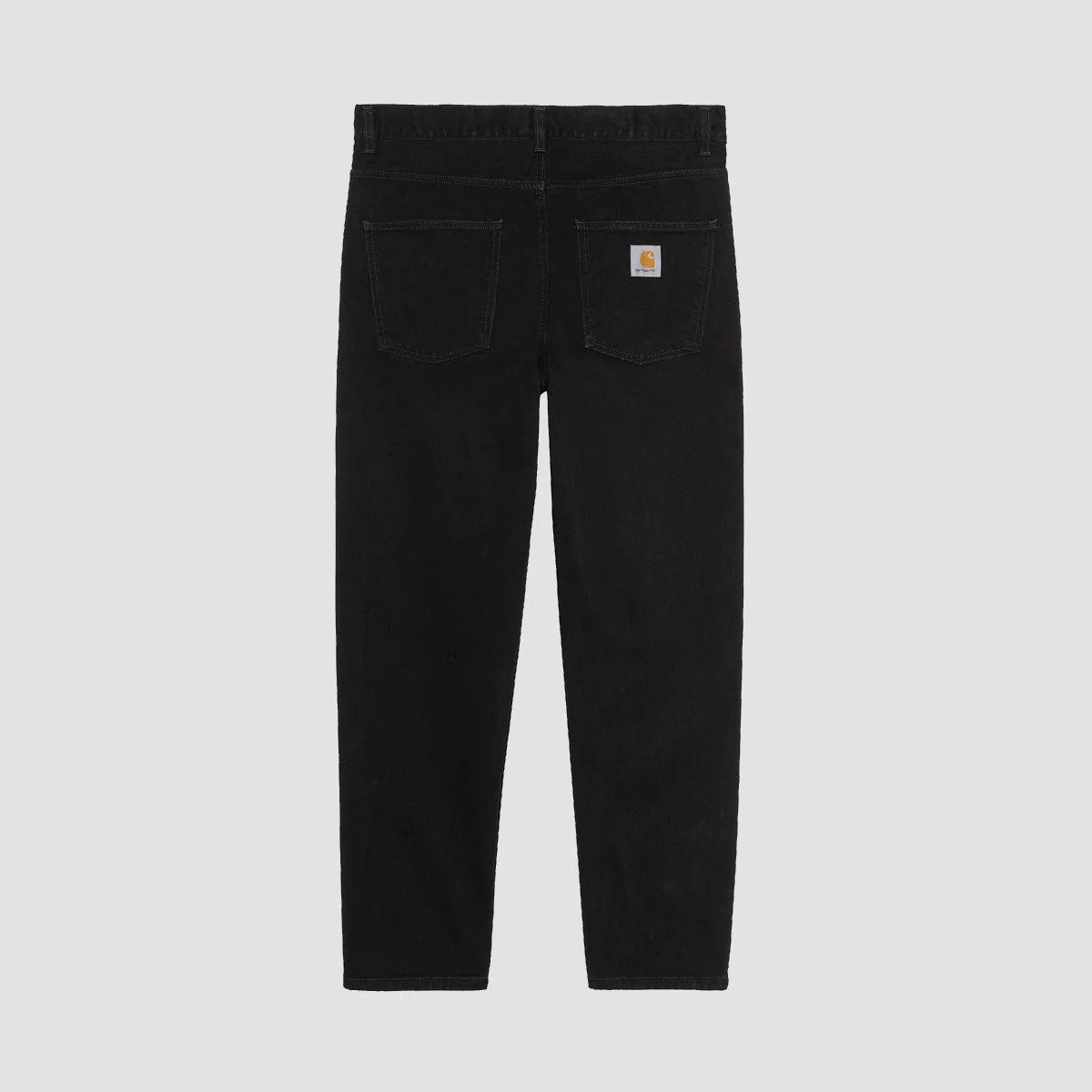 Carhartt WIP Newel Relaxed Tapered Jeans Black One Wash - Image 3