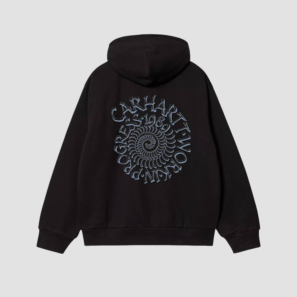 Carhartt WIP Spiral Pullover Hoodie Black - Image 2