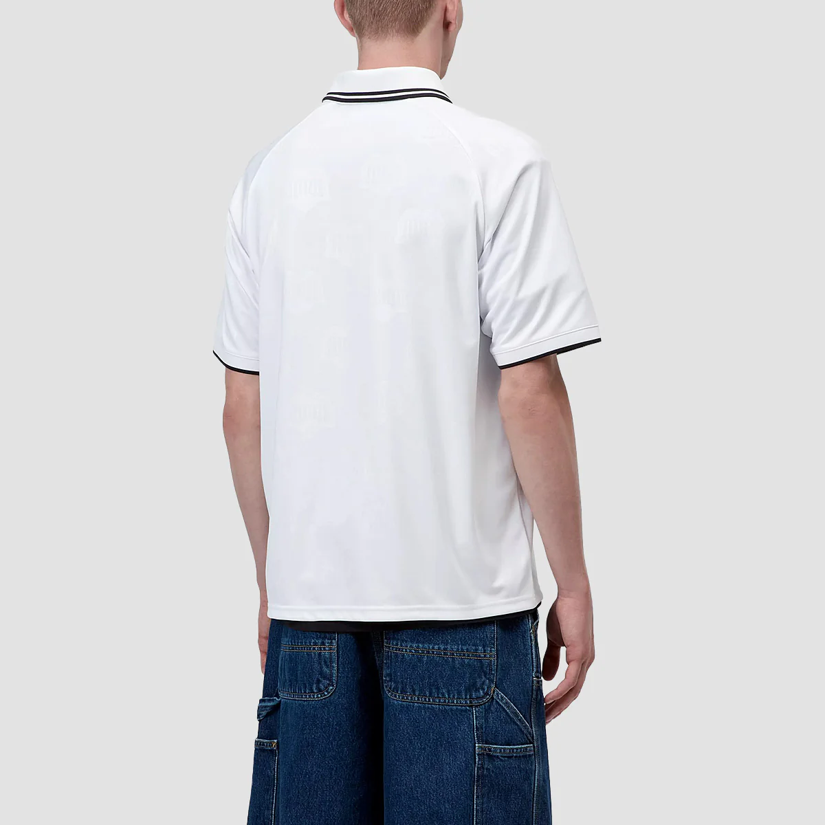 Carhartt WIP Terrace Football T-Shirt Heart Train Jacquard White - Image 2