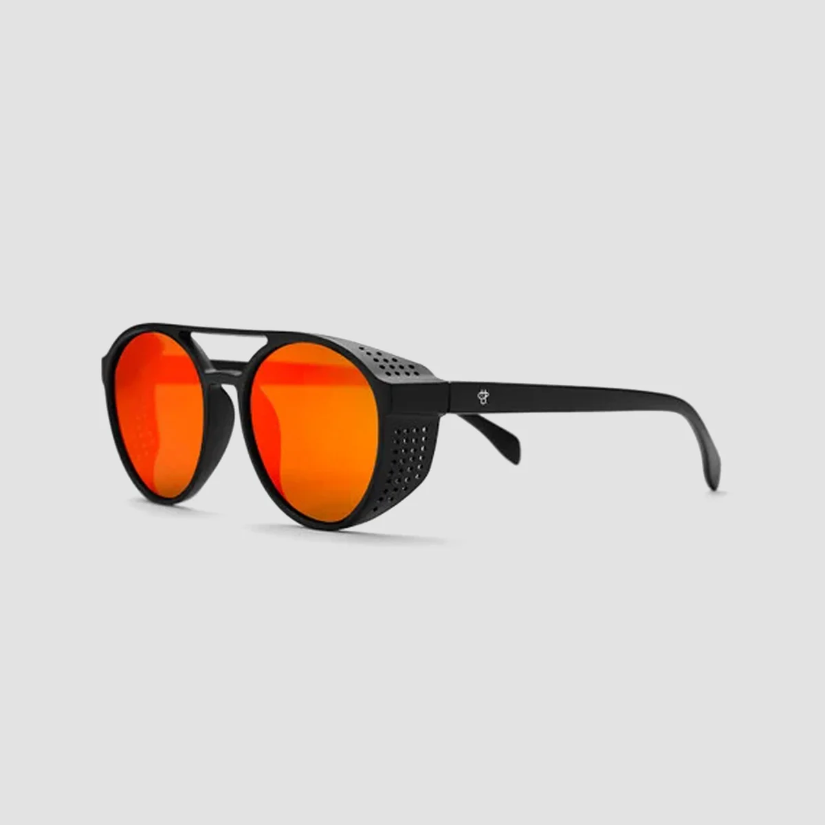 CHPO Rickard Sunglasses Matte Black/Red Mirror