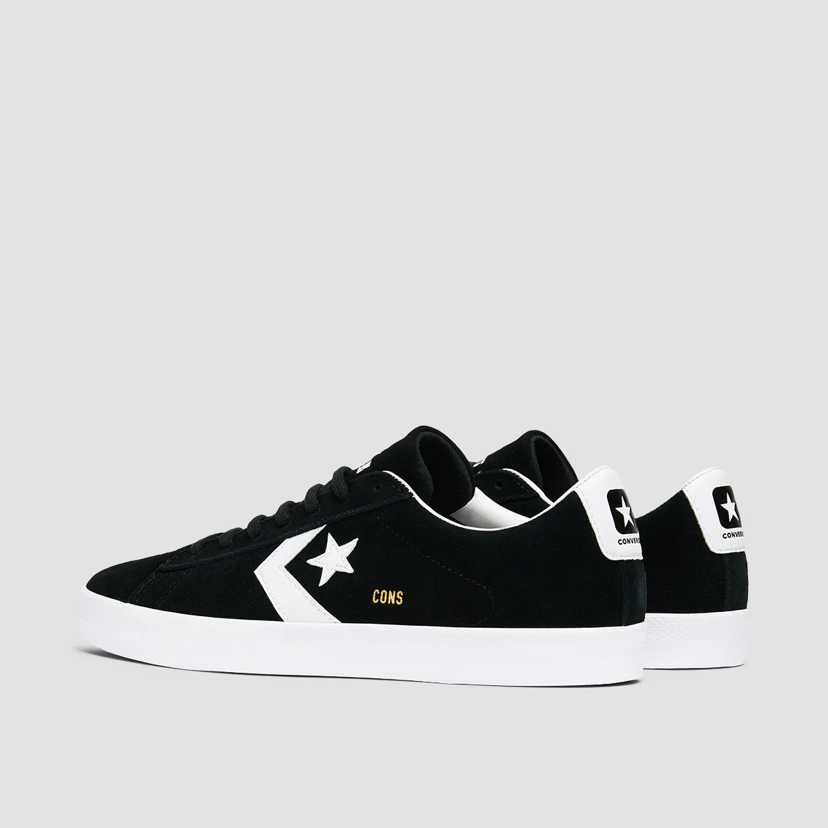 Converse PL Vulc Pro Shoes - Black/White/White - Image 3