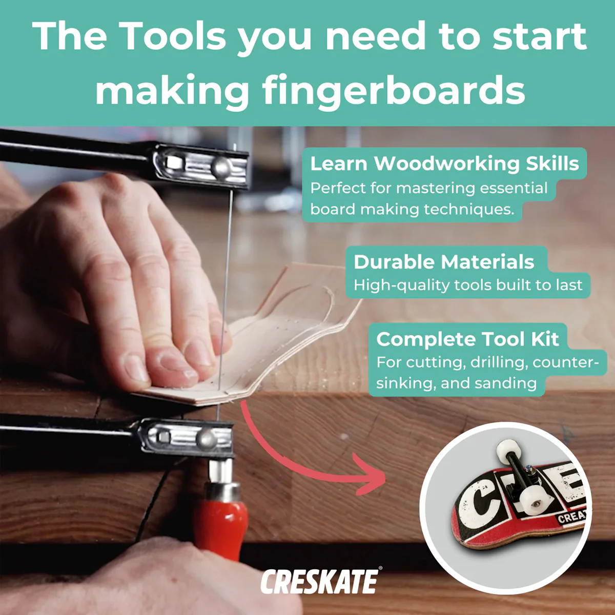 CRESKATE Fingerboard Tool Kit - Image 2