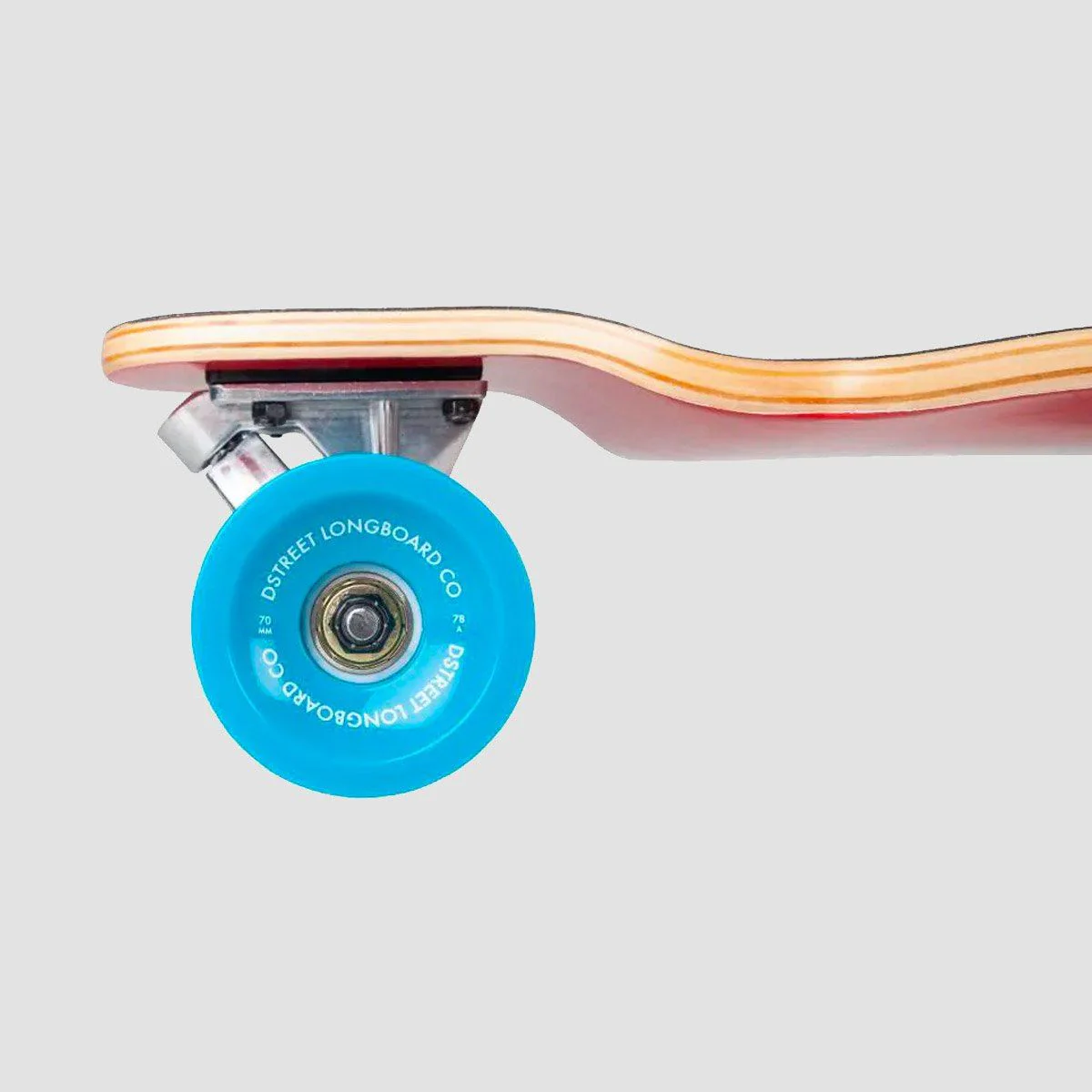 D Street Hawaiian Drop Down Longboard Skateboard Blue/Red - 38" - Image 3