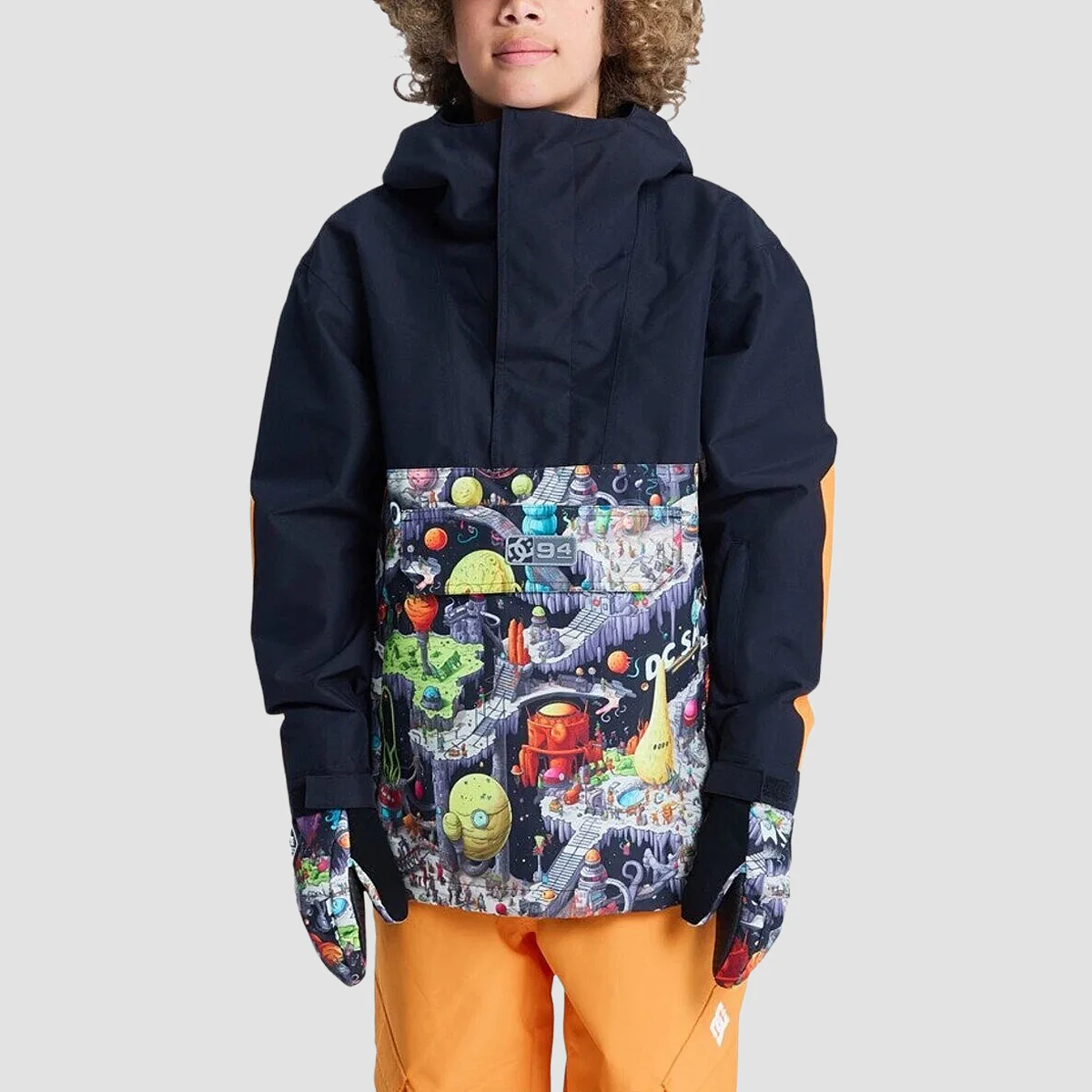 DC 43 Snow Jacket Outer World Black - Kids