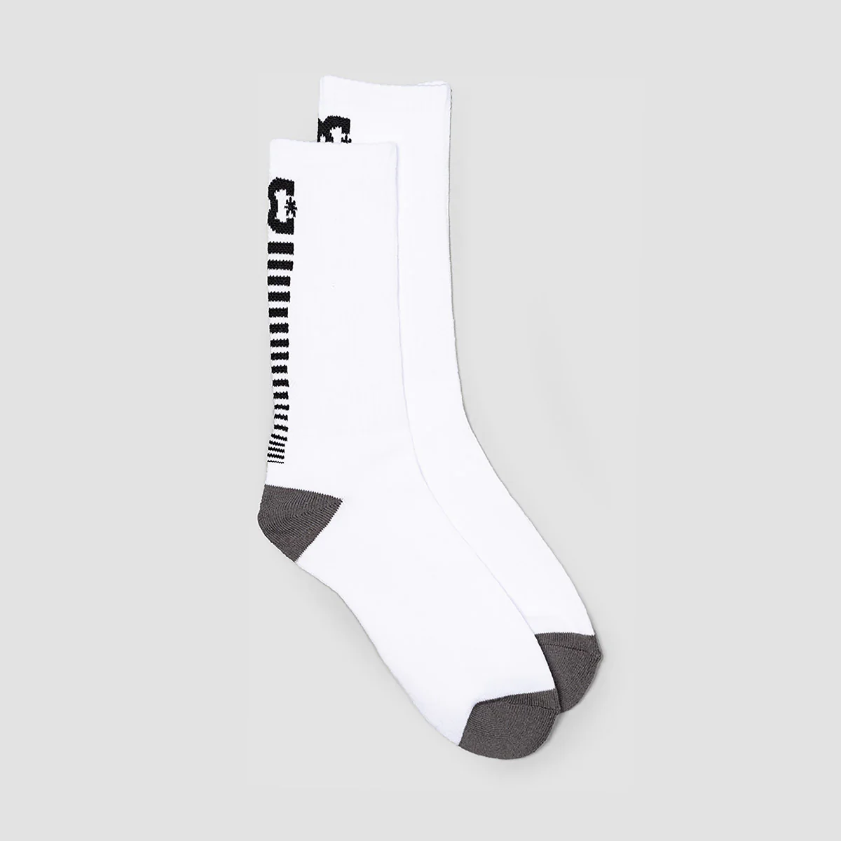 DC Back Smack Crew Socks White 6-9uk
