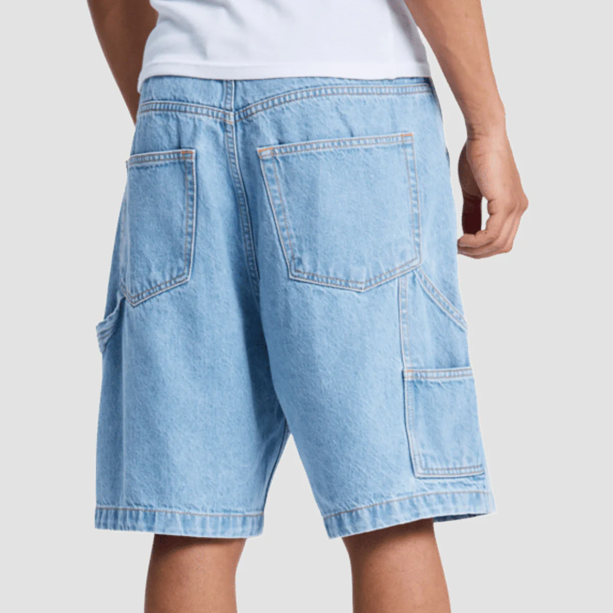 DC Baggy Denim Carpenter Shorts Indigo Light - Image 2