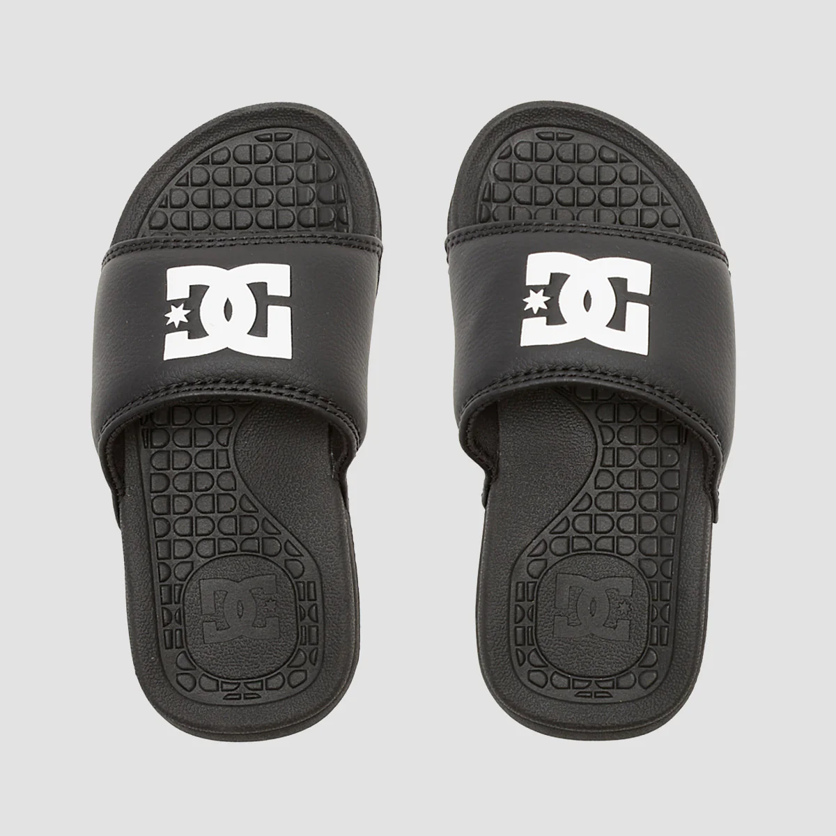 DC Bolsa Slide Sandals - Black/White - Kids - Image 2