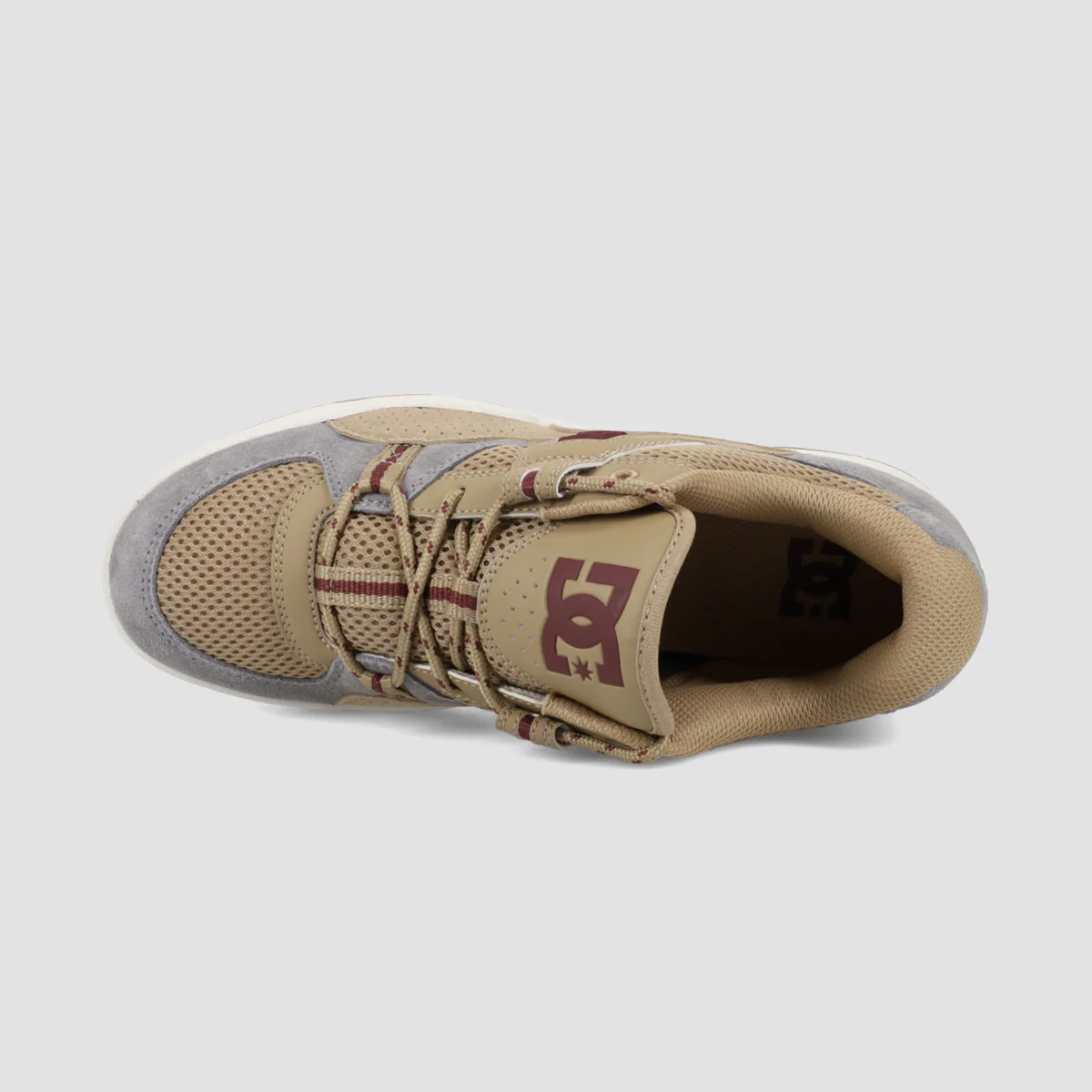 DC Construct Shoes - Grey/Tan/Off White - Image 3