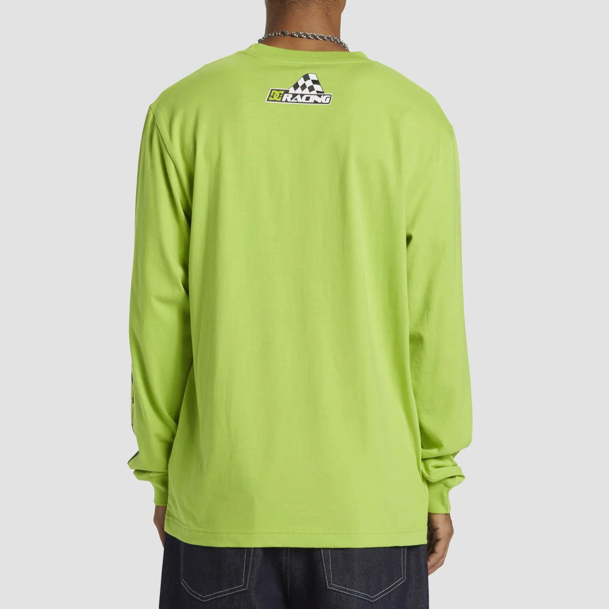 DC Drivers Club Longsleeve T-Shirt Lime Green - Image 2