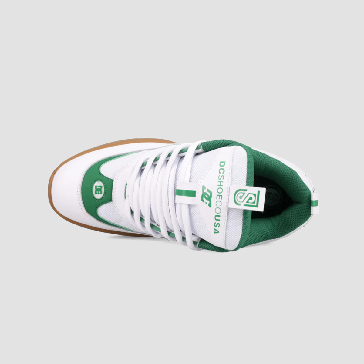 DC JS2 Shoes - White/Green/Gum - Image 3