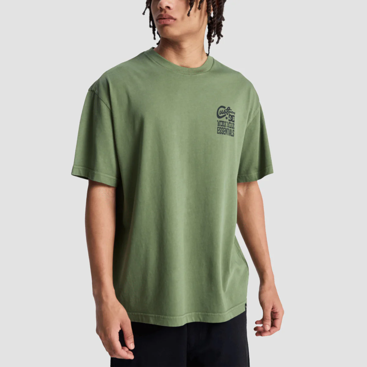 DC Knotted T-Shirt Bronze Green - Image 2