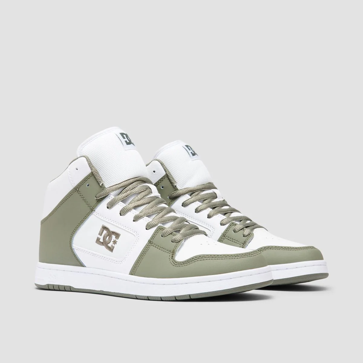 DC Manteca 4 High Top Shoes - White/Olive - Image 2