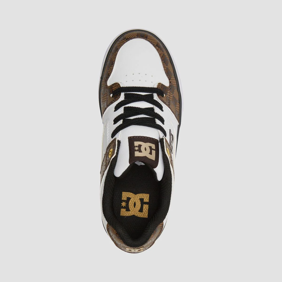 DC Pure Elastic SE Shoes - Black/White/Brown - Kids - Image 2