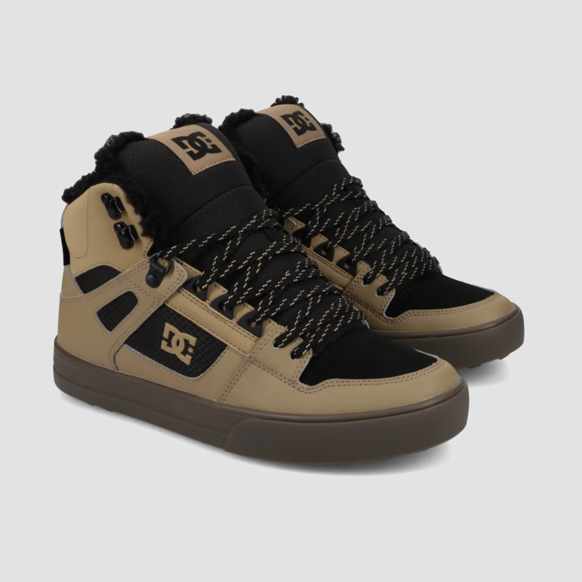 DC Pure High-Top WC WNT Shoes - Tan/Black - Image 2