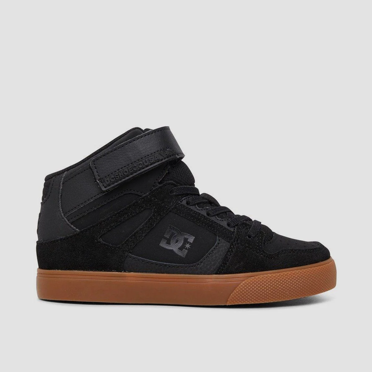 DC Pure High-Top EV Shoes - Black/Gum - Kids