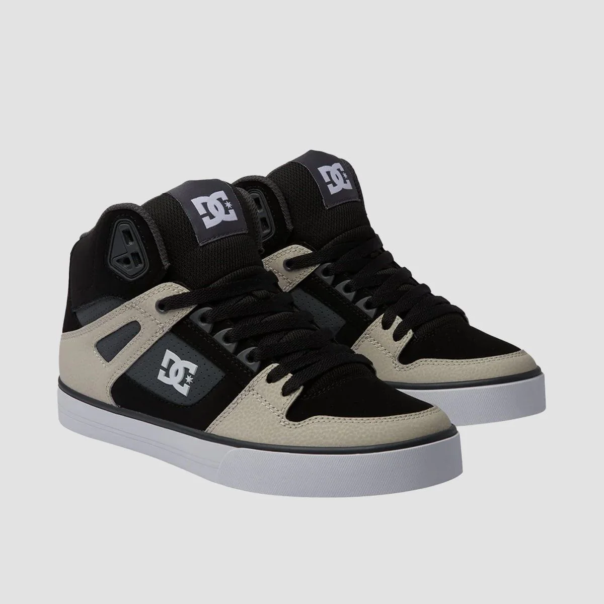 DC Pure HT WC High Top Shoes - Black/Grey/Brown - Image 2