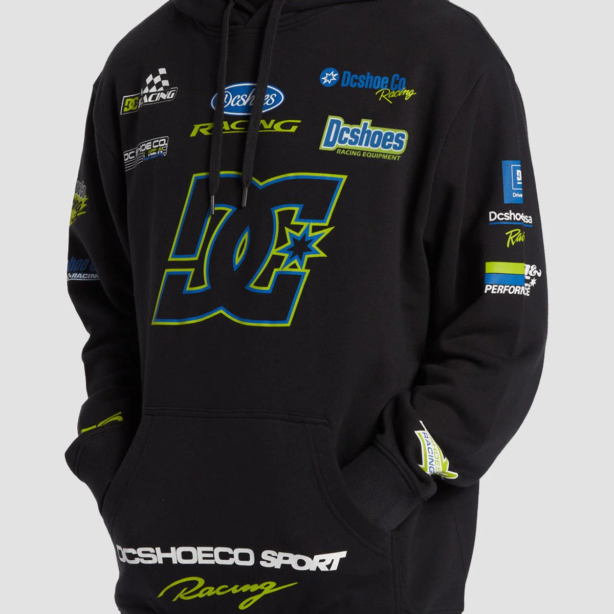 DC Racing Pullover Hoodie Black - Image 3