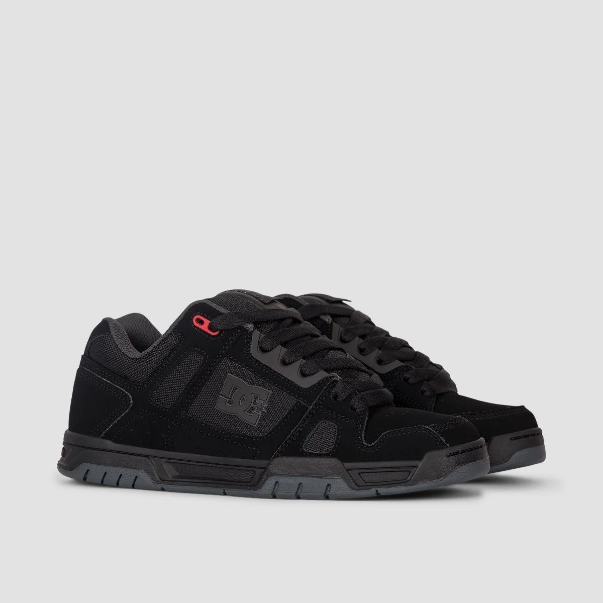 DC Stag Shoes - Black/Grey/Red - Image 2