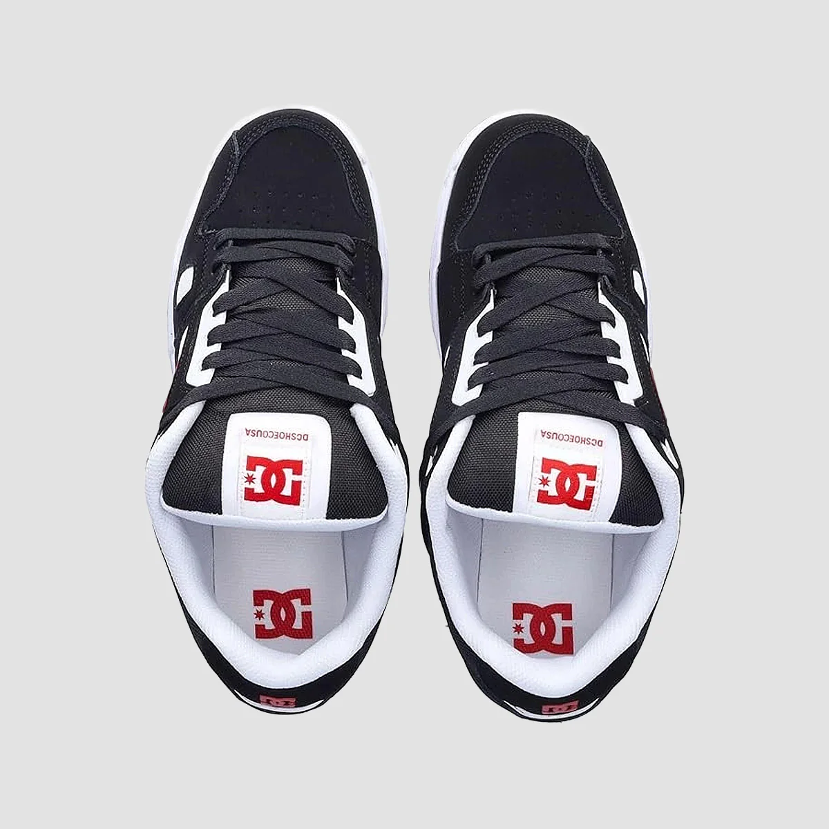 DC Stag Shoes - Black/White/Red - Image 2